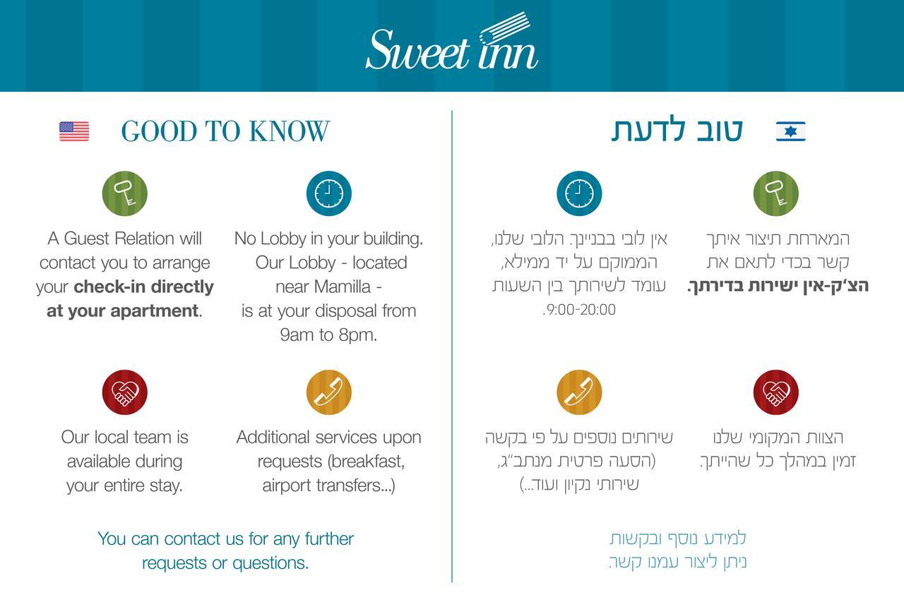 Sweet Inn - Smats Street Jérusalem Extérieur photo